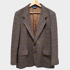 Pendleton 100% Wool Tweed Plaid Vintage Sport Coat Size 42